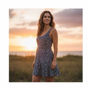 Row A Daisy Print Mini‎ Dress NWT